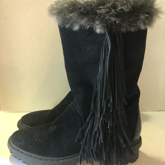 New Sam Edelman Tilden Faux Fur Fringed Boots 5.5 - Picture 4 of 8